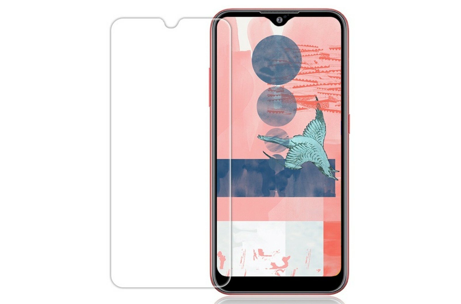 Защитное стекло MyPads для Samsung Galaxy A01 SM-A015F (2020) с олеофобным покрытием и противоударной защитой