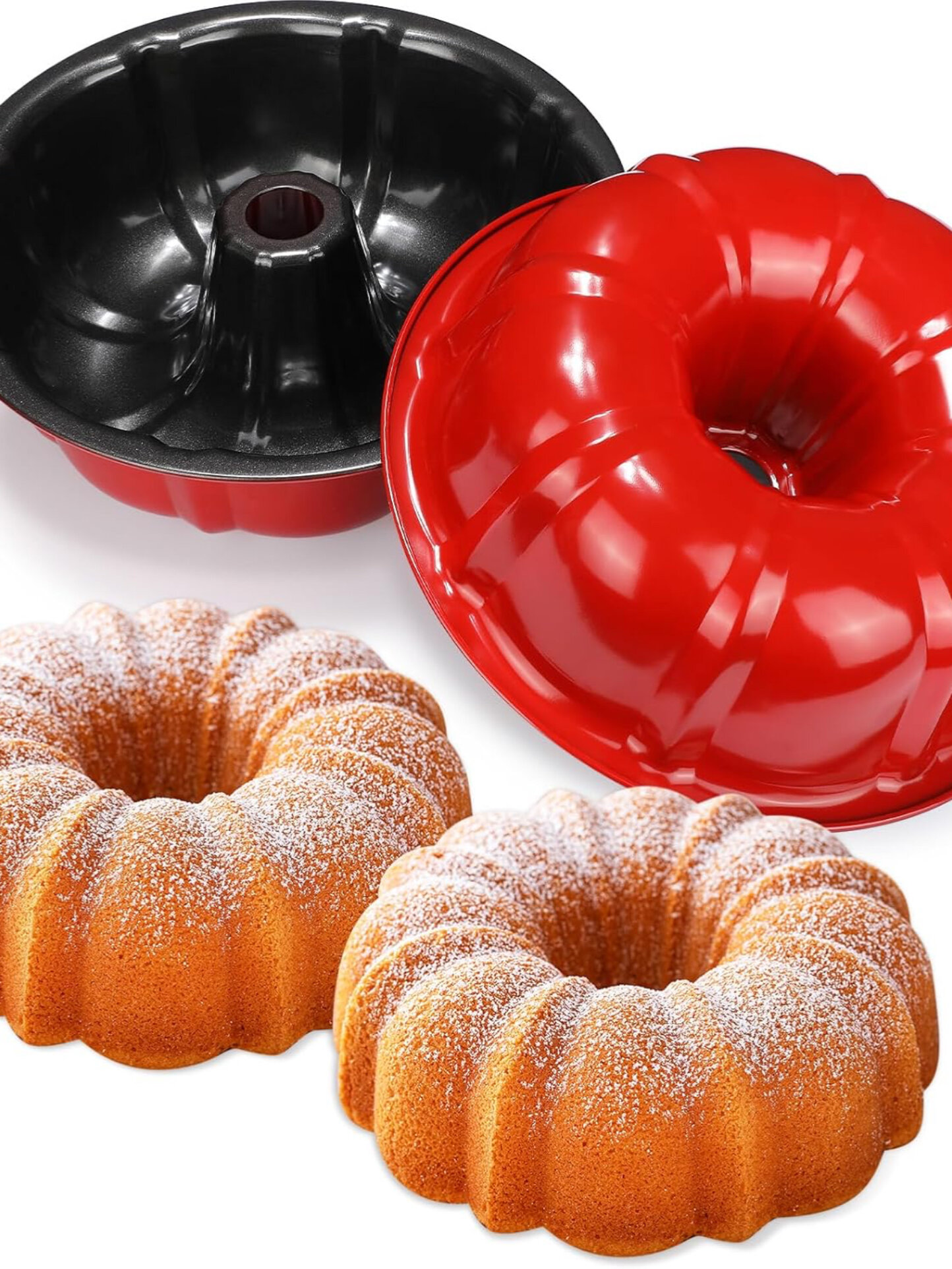 Металлическая форма для тортов и выпечки с антипригарным покрытием.