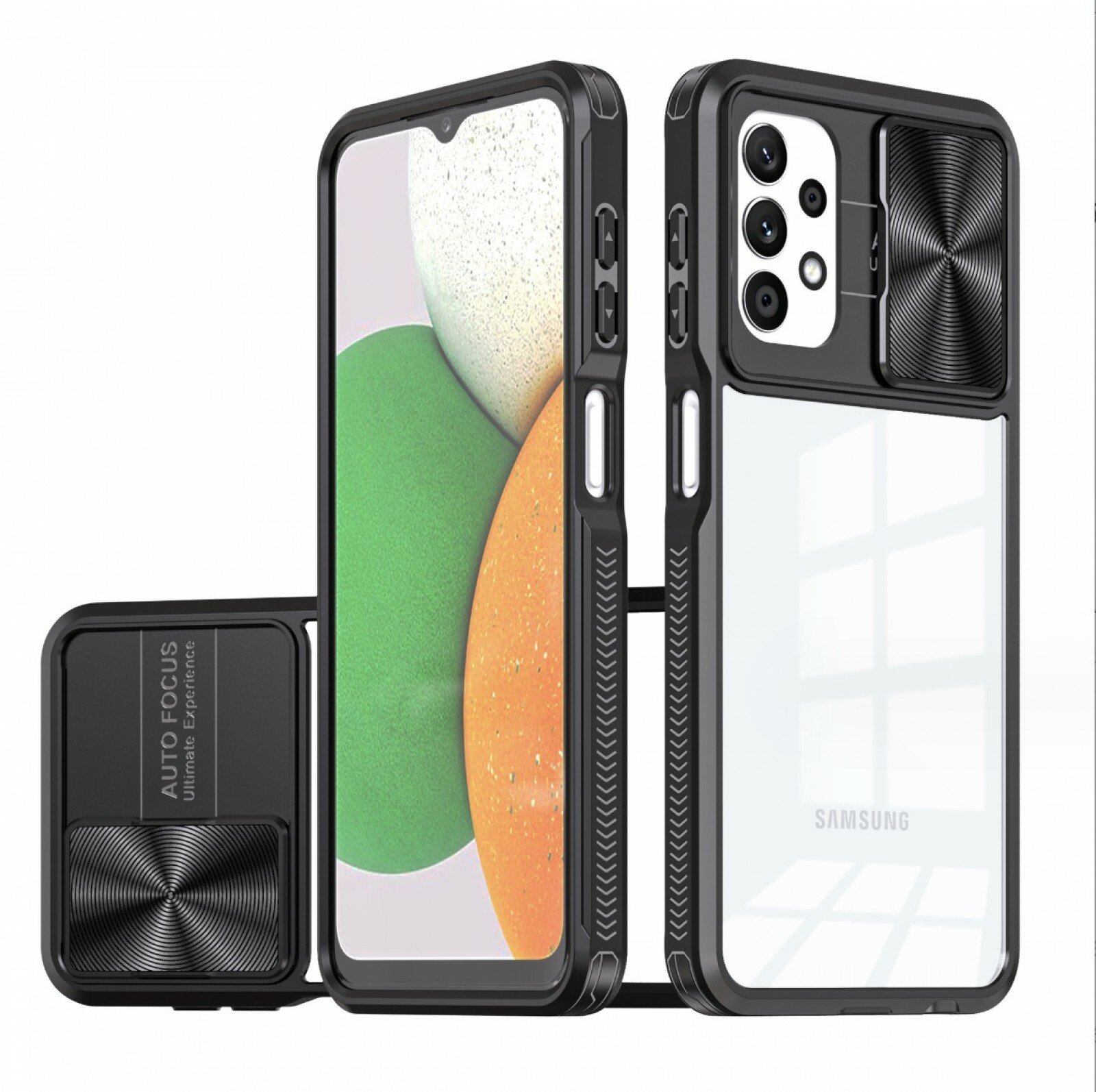 Чехол панель-бампер MyPads Finestra acrilica для Samsung Galaxy A24 с защитой камеры