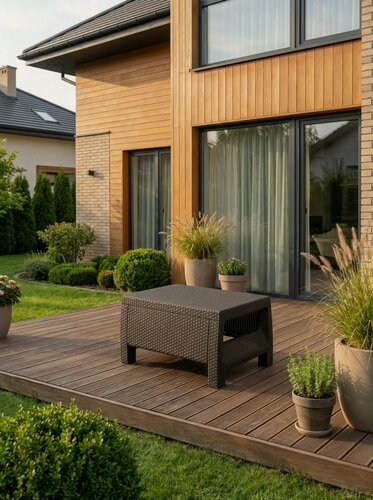 Изображение товара Садовый стол Ротанг-плюс, 76,5x57x42 см, мокко М8841