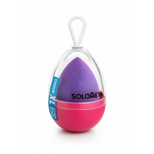 фото Большой спонж для макияжа капля градиент solomeya large drop blending sponge gradient, 1 шт