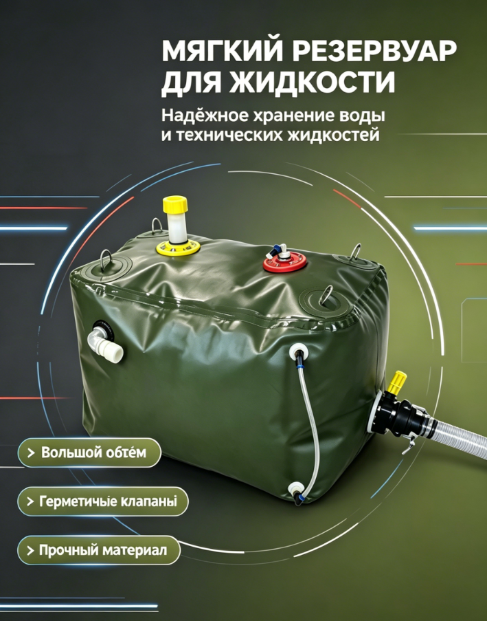 Портативный мягкий бак для бензина, дизтоплива и трансформаторного масла, складная емкость для хранения нефтепродуктов