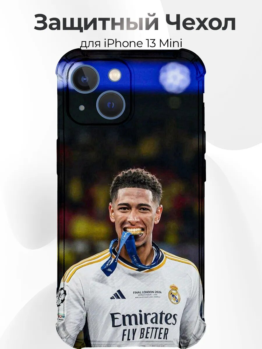 Чехол на iPhone 13 Mini Bellingham медаль goat