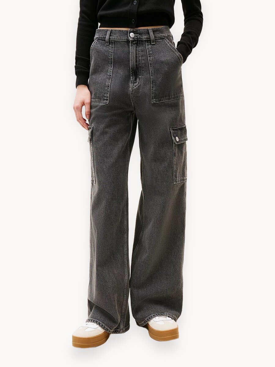 Джинсы карго Tommy Jeans, размер 30/30, серый