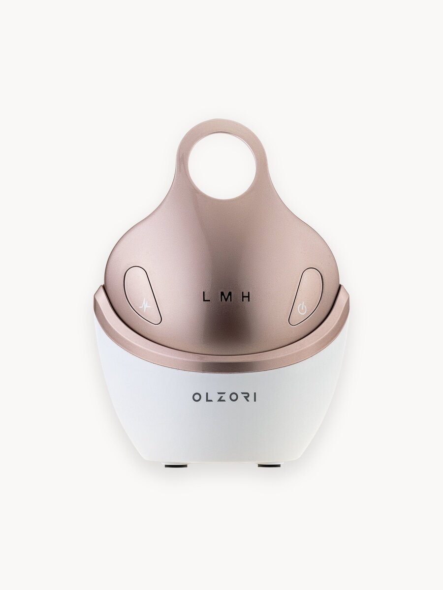 Роликовый электрический массажер для лица и шеи L- Mirru с микротоки EMS, rf лифтинг, LED-терапией