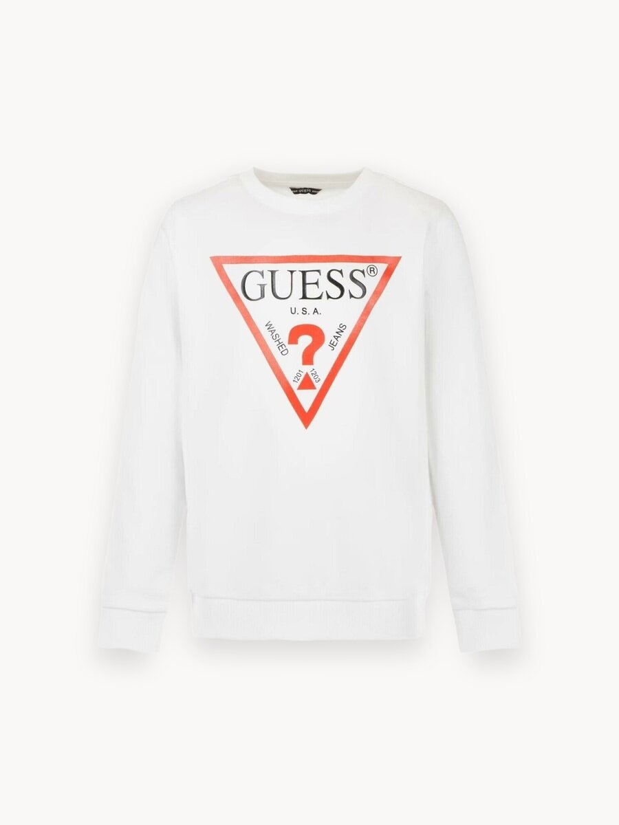 Свитшот GUESS LS Fleece_Core, размер 8, белый G011