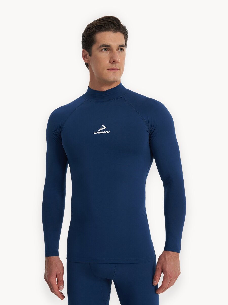 Лонгслив спортивный Demix Protect Top L Warm, размер 48, , синий