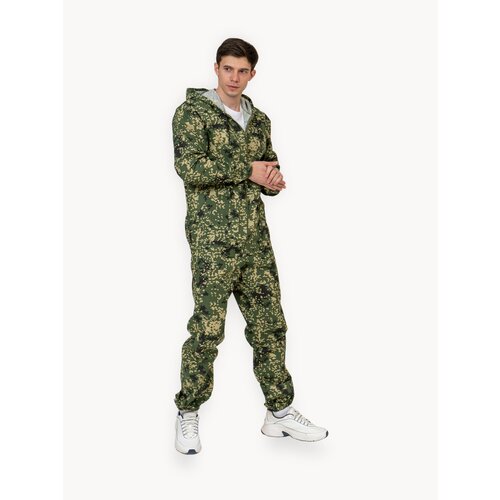 Костюм мужской камуфляжный для рыбалки и активного отдыха ПромДизайн (куртка+брюки), 100% хлопок/ Костюм маскировочный, 56-182RU