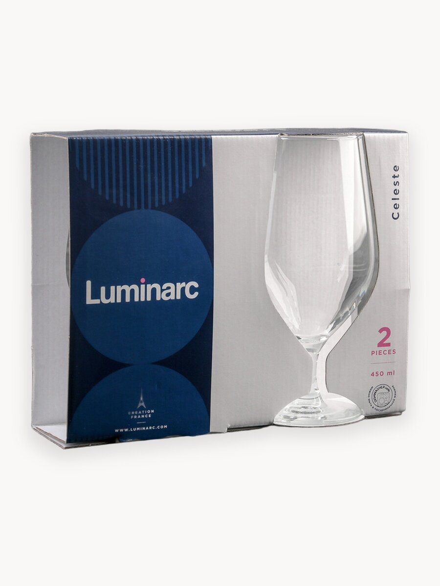 Набор бокалов для пива Luminarc «Селест», 450 мл, 2 шт, стекло