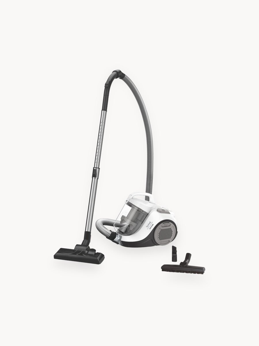 Пылесос для дома Tefal Swift Power Cyclonic TW2947EA с контейнером для пыли, 4 насадками, 750 Вт, белый