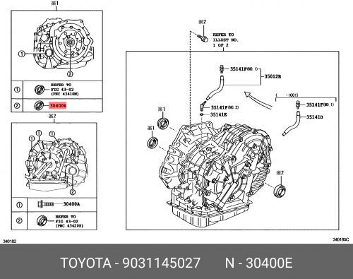 Сальник Org (TOYOTA 9031145027)