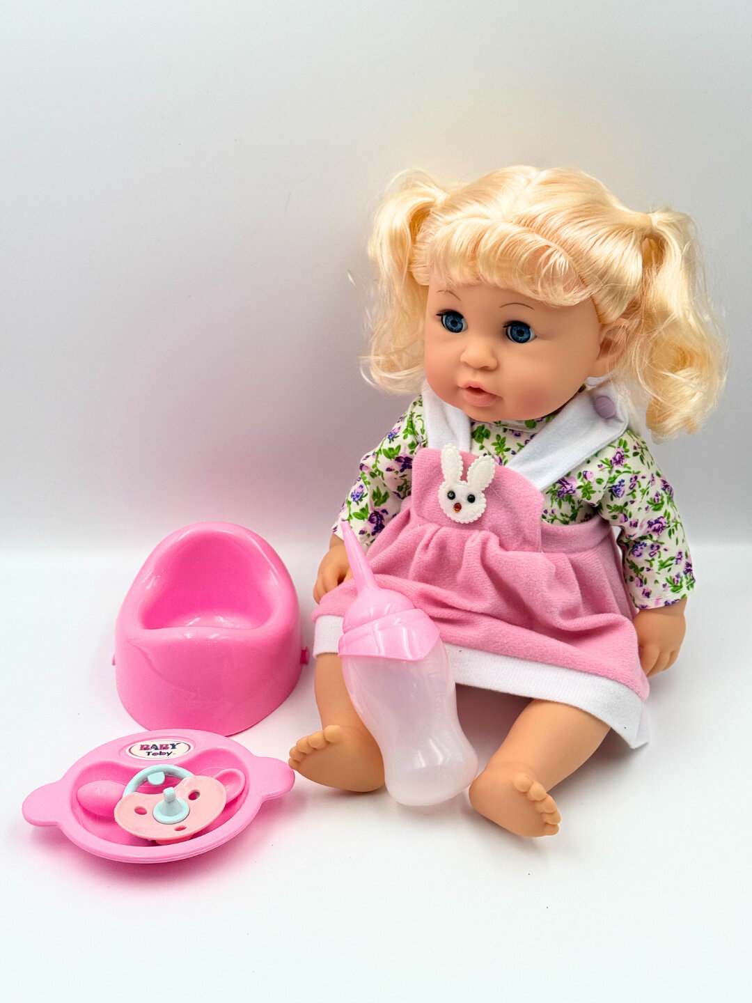 Интерактивная говорящая кукла, пьет, для девочек, высота 30 см — фото 1
