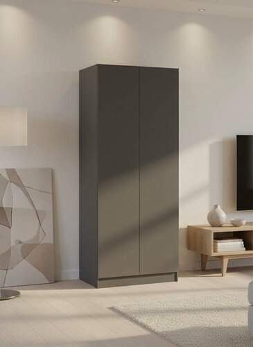 Изображение товара ARNIKA Шкаф для одежды и белья Руэлла, Графит серый