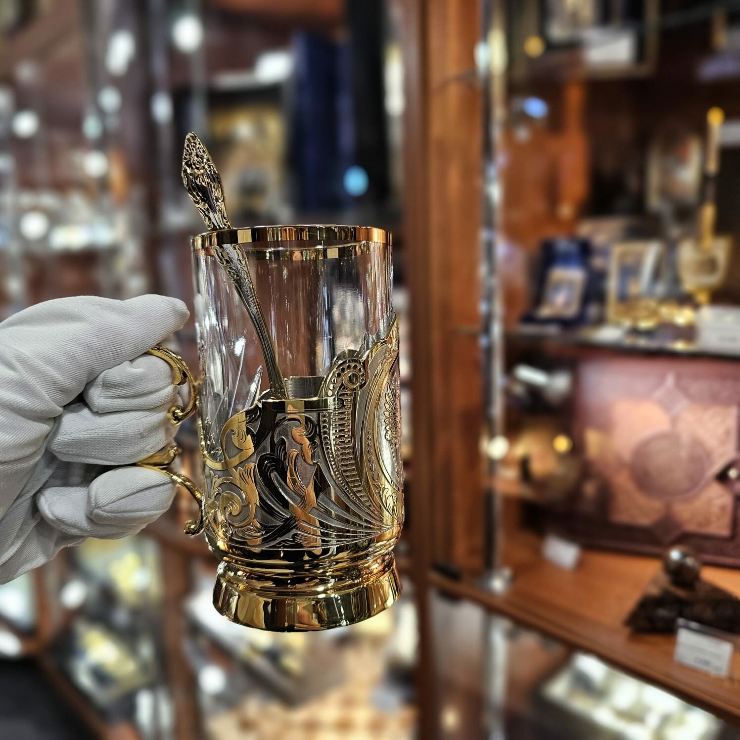 Набор чайный на 1 персону, герб РФ — фото 1