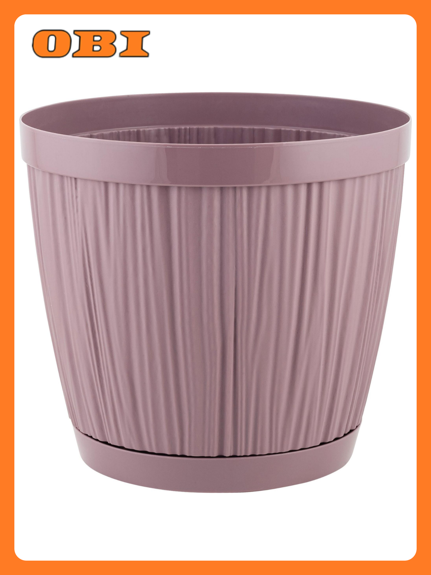 Горшок для цветов InGreen BARCELONA 18л D155мм Морозная слива