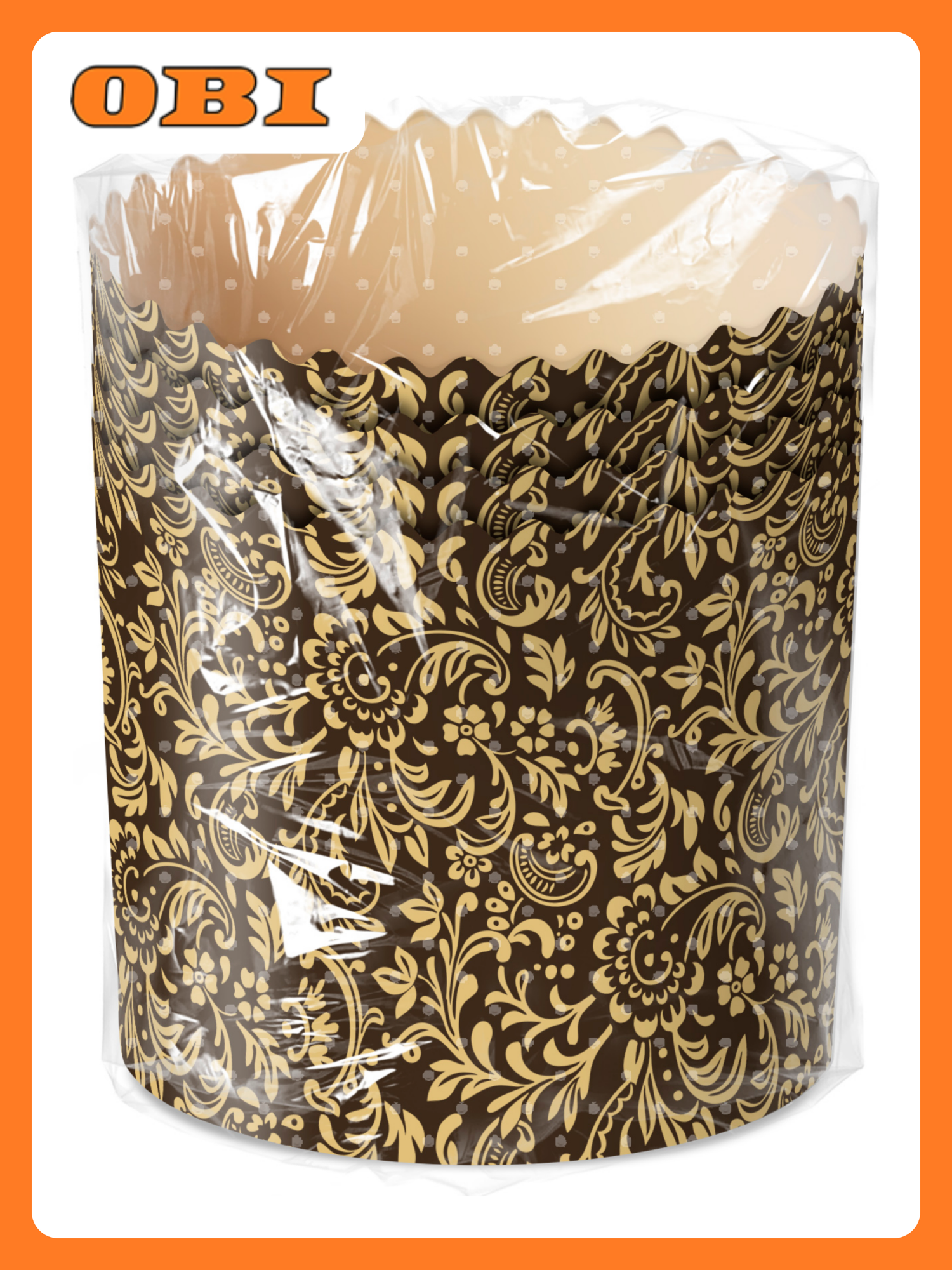 Формы для выпечки Домашняя кухня  для пасхальных куличей  бумага  4 шт