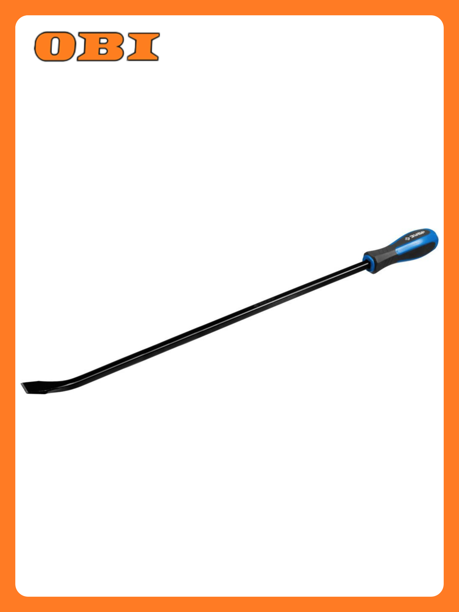 Монтировка гвоздодёр ЗУБР  Cr V сталь  двухкомпонентная рукоятка  600мм