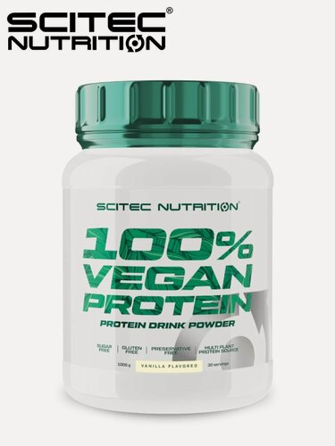 Изображение товара Веганский протеин 100% Vegan Protein 1000 гр Scitec Nutrition Вкус: Ваниль