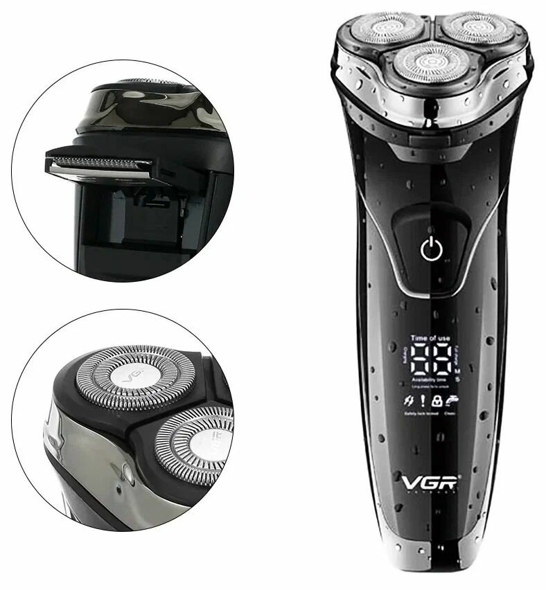 Набор для стрижки VGR-318, для бороды, усов, волос, нержавеющая сталь — фото 1