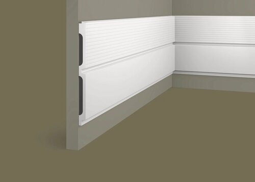 Изображение товара Стеновая панель Cosca Decor, влагостойкая, белая, матовый, 280 см х 15,6 см х 1,2 см