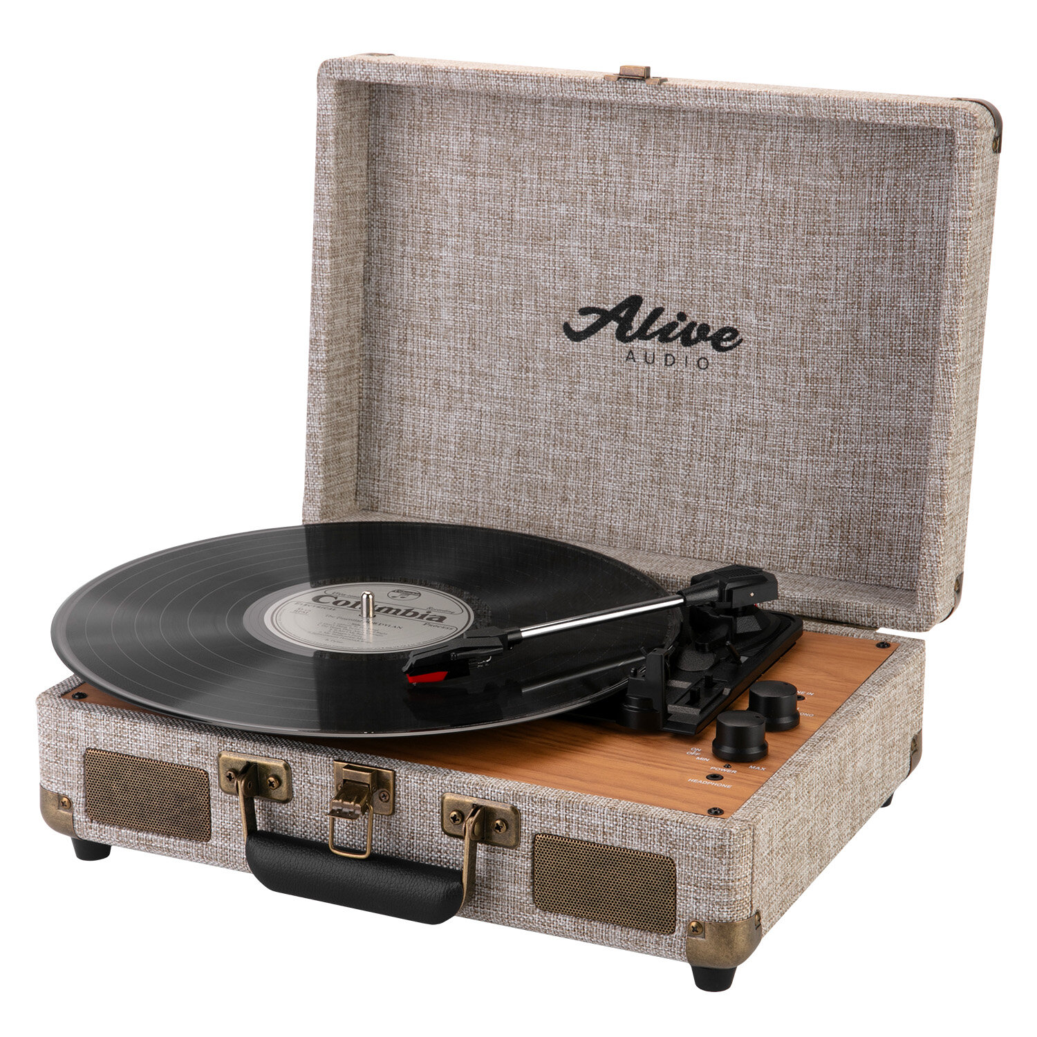 Виниловый проигрыватель Alive Audio GLAM The Canvas Edition Shadow с Bluetooth