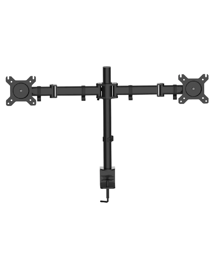Кронштейн настольный Cactus CS-VM-D29-BK 13-27" макс. 2х8кг, поворот и наклон, черный