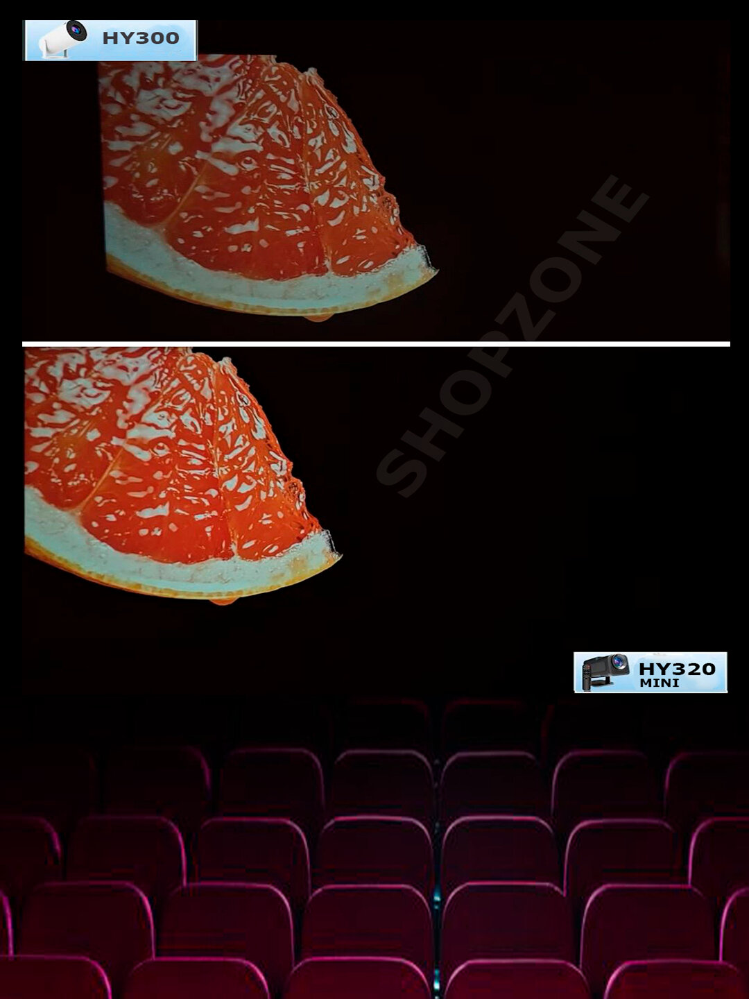 Портативный проектор HY320mini, для домашнего кинотеатра, Android — фото 1