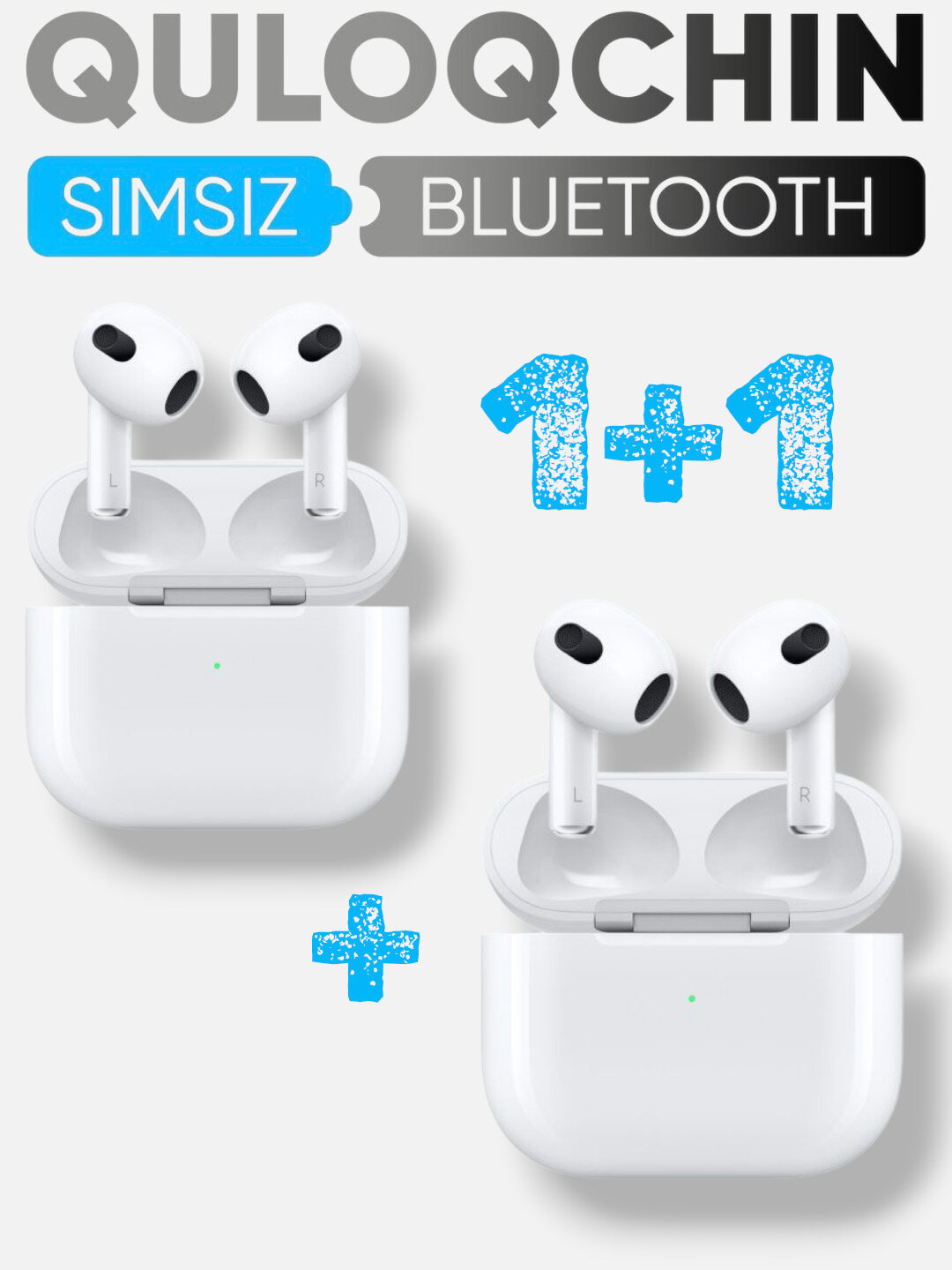 Беспроводные наушники Pods 3 + Airpods 3/Беспроводные наушники Airpods 3 + Airpods 3