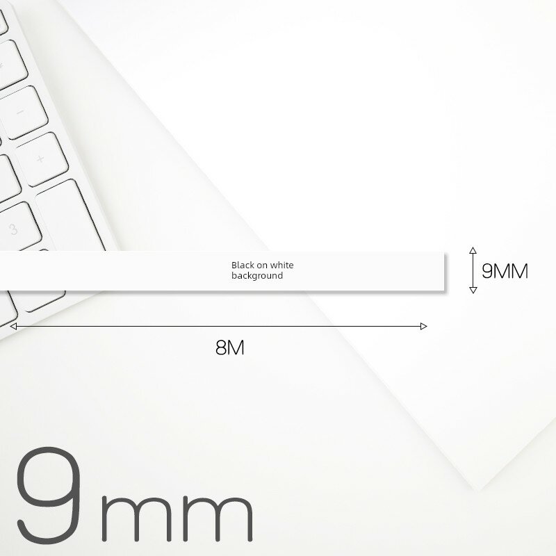 9 мм белый фон черный текст лента для этикеток под совместимость с Epson LW-K400/LW600P/LW700/PT-1000P/530C