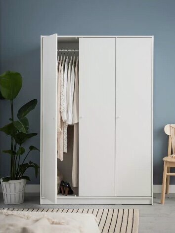 Изображение товара Шкаф IKEA "KLEPPSTAD", модульный, скандинавский стиль, 3 распашные двери