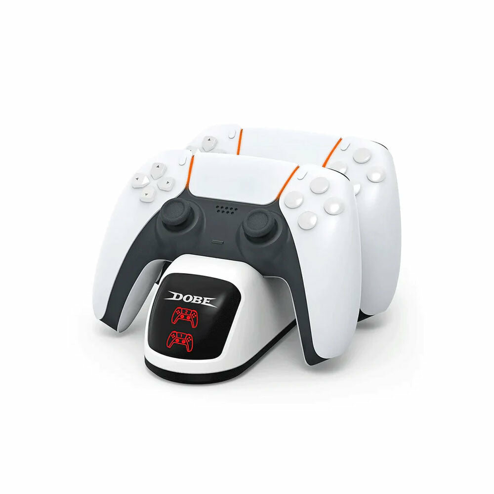 Зарядное устройство Dobe, для Playstation 5, с индикацией, два порта — фото 1