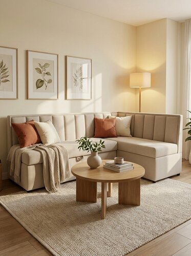 Изображение товара Кухонный уголок Santorini угол правый, бежевый