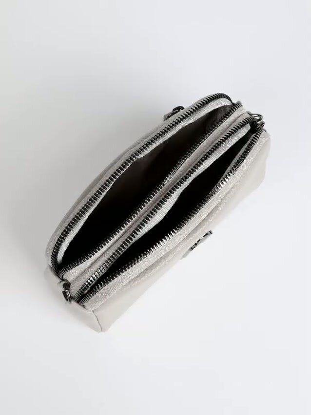 Сумка кросс-боди TERVOLINA, фактура зернистая, серый — фото 1