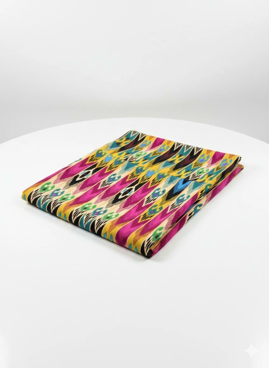 Штапель атласный цветочный для пошива женской одежды, ткань для платьев и летних нарядов