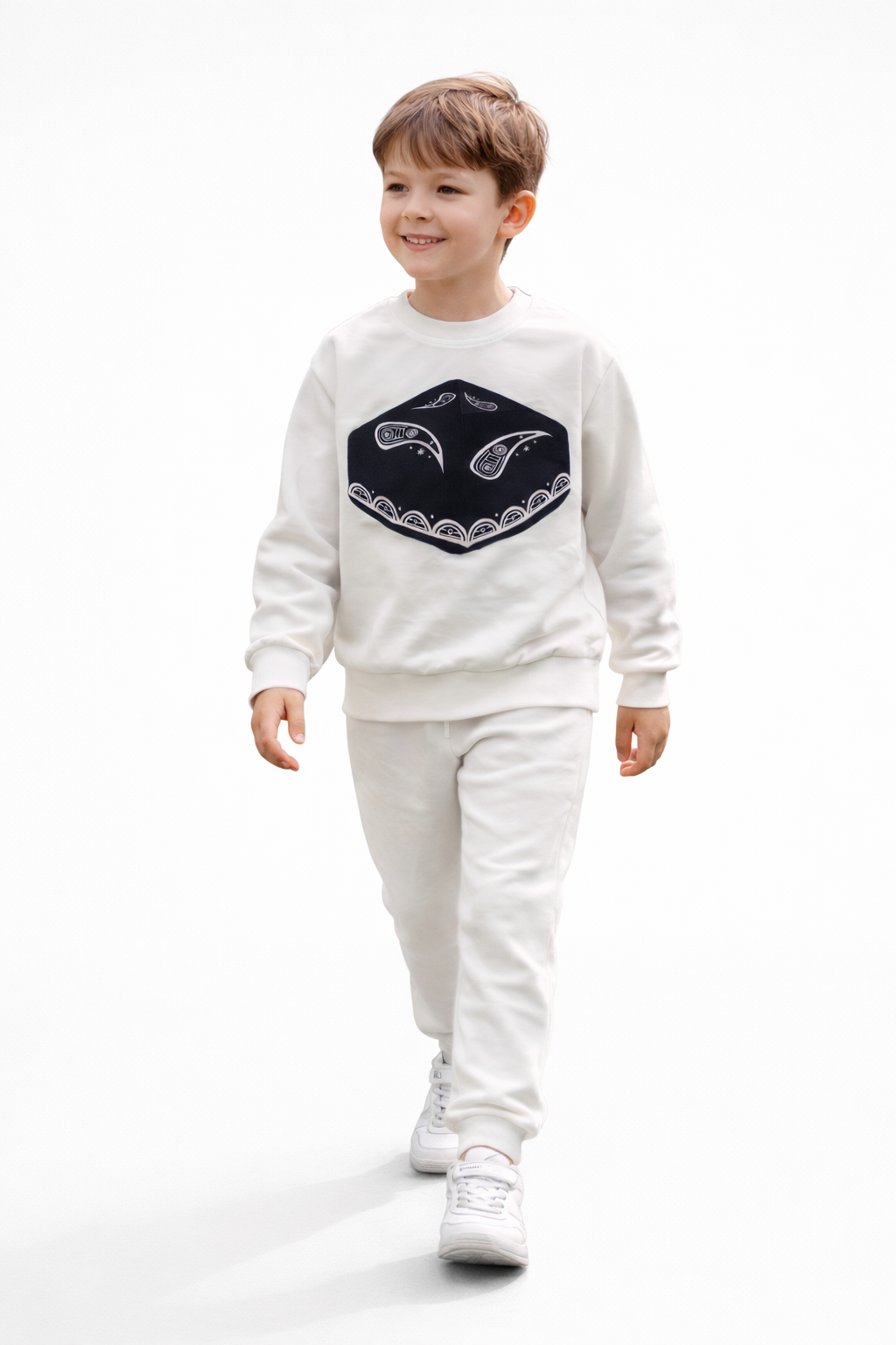 Толстовка  1, 2шт., размер 126, бежевый — фото 1