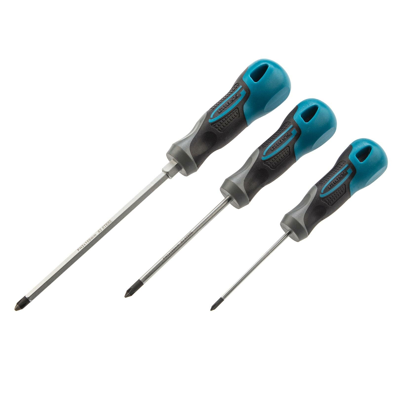 Набор отвёрток Gross 3 шт PH, S2