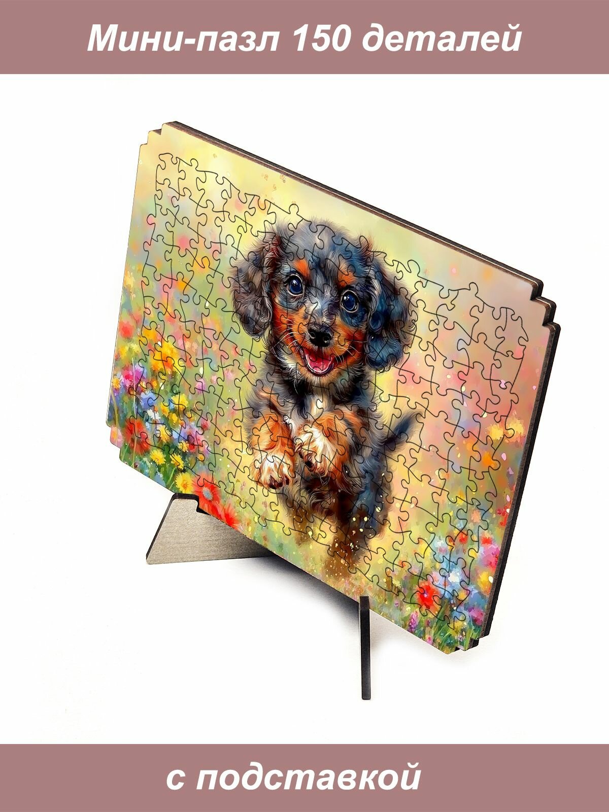 Пазл Алма мини 150 деталей. Прыжок таксы