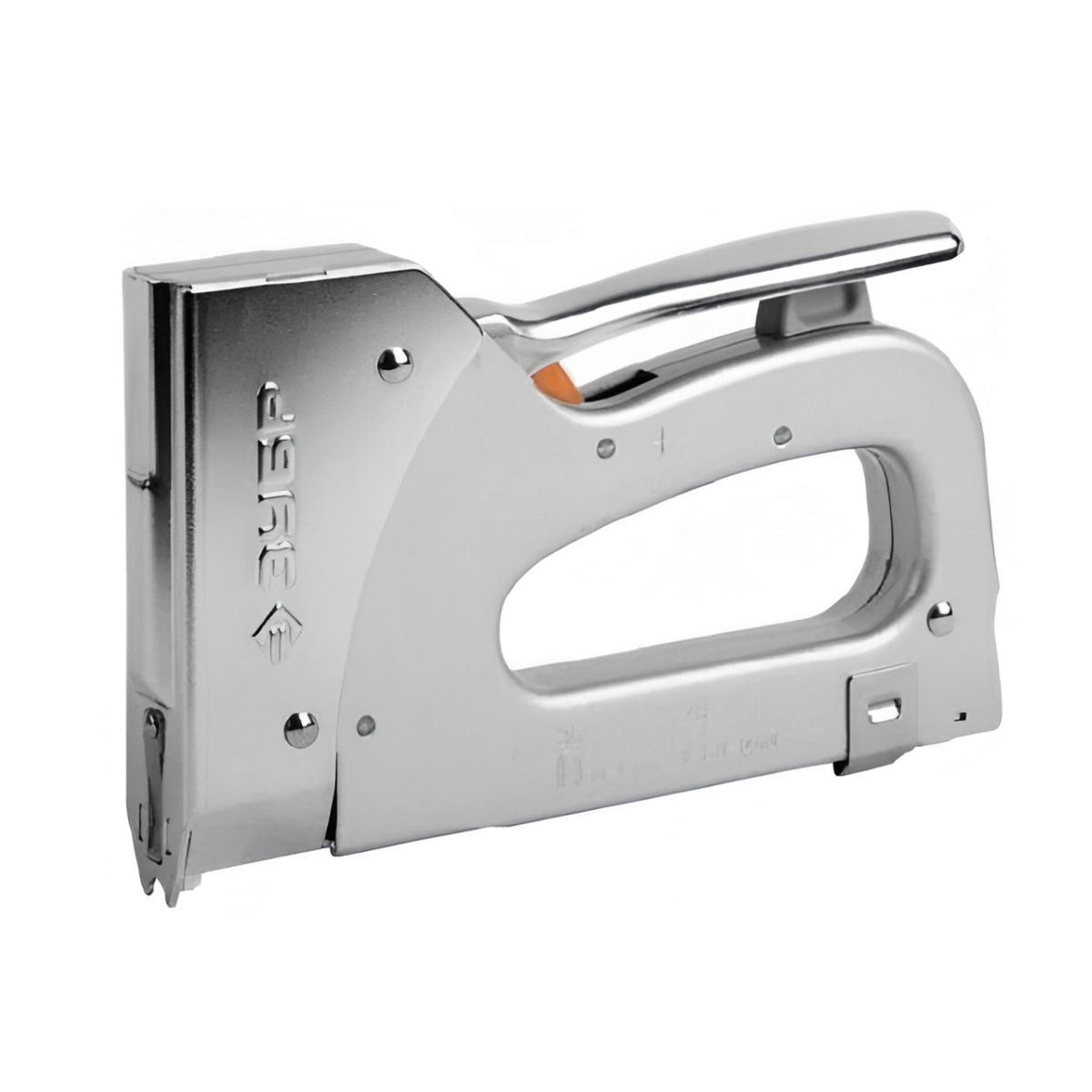 Степлер строительный Зубр 31580 серебристый, нержавеющая сталь, тип скобы 36 (10–14 мм) и 28 (9–11 мм)