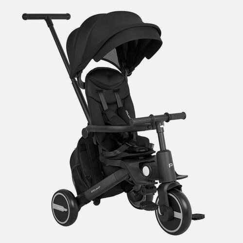 Изображение товара Pituso Leve PRO Plus (с сумкой), детский трехколесный велосипед с 1,5 до 5 лет, цвет Black 2026/черная рама