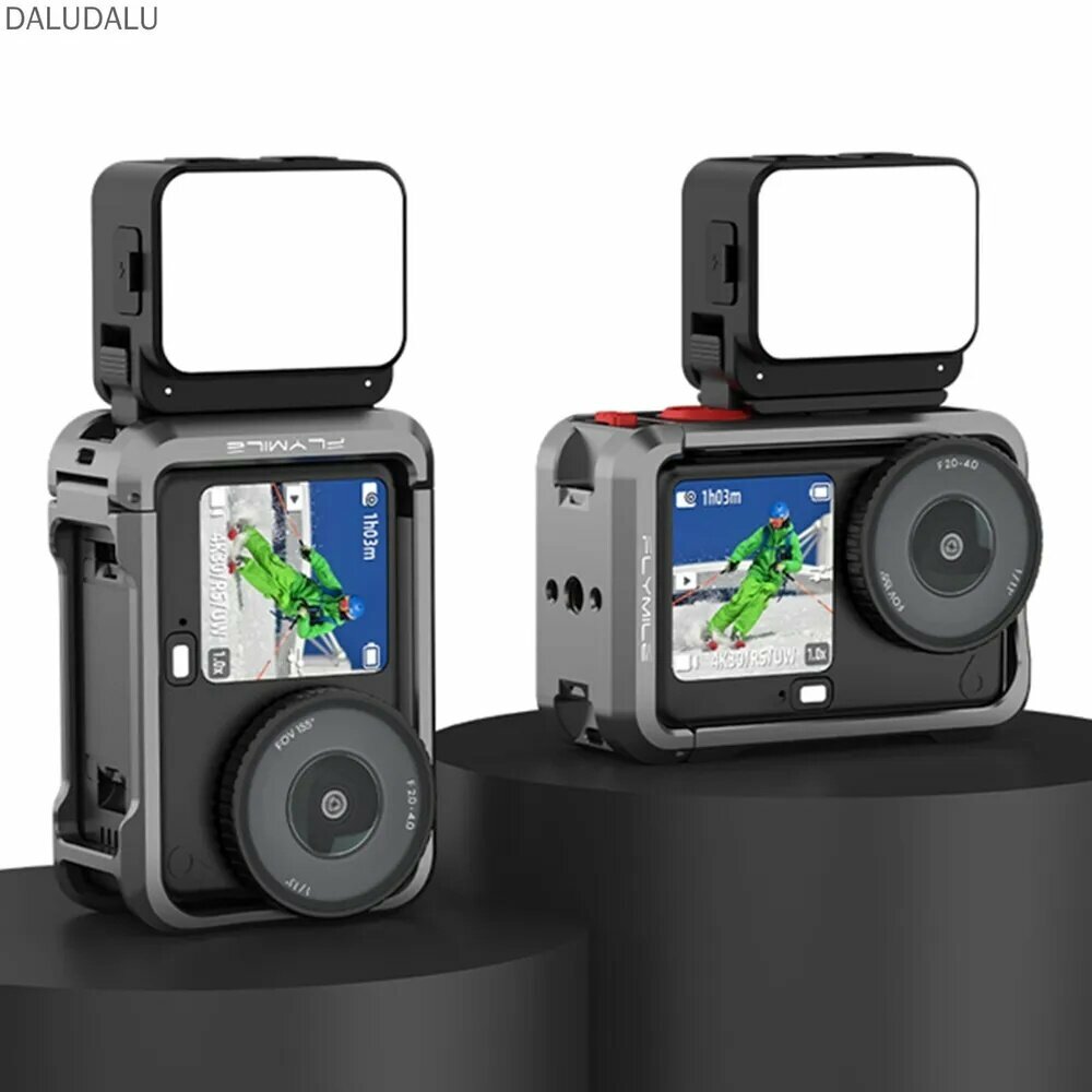 Светодиодная вспышка для DJI Osmo Action 6 с магнитным креплением, трёхцветной температурой и IPX4