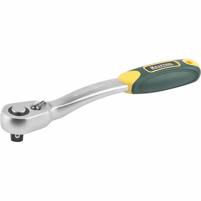 Трещотка для торцовых головок KRAFTOOL 1/2", 72 зубца, Cr-V сталь