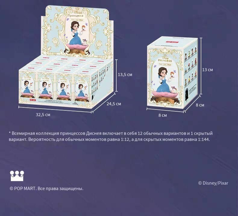 POP MART-Disney Princess Figures/Фигурки серии Принцессы Диснея