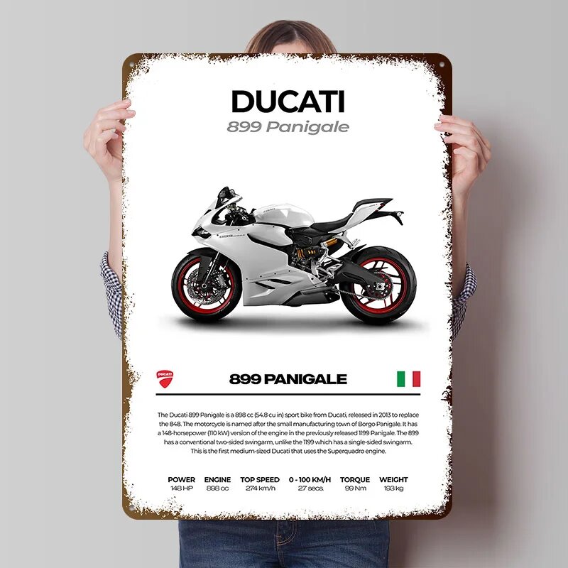 Металлические постеры D-Ducati MT001