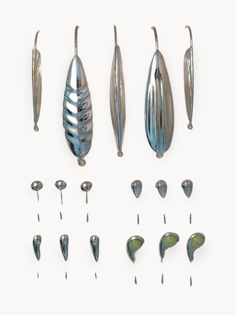 Набор мормышек и блесен Рыбачок - Серебро 15 SG упаковка блистер