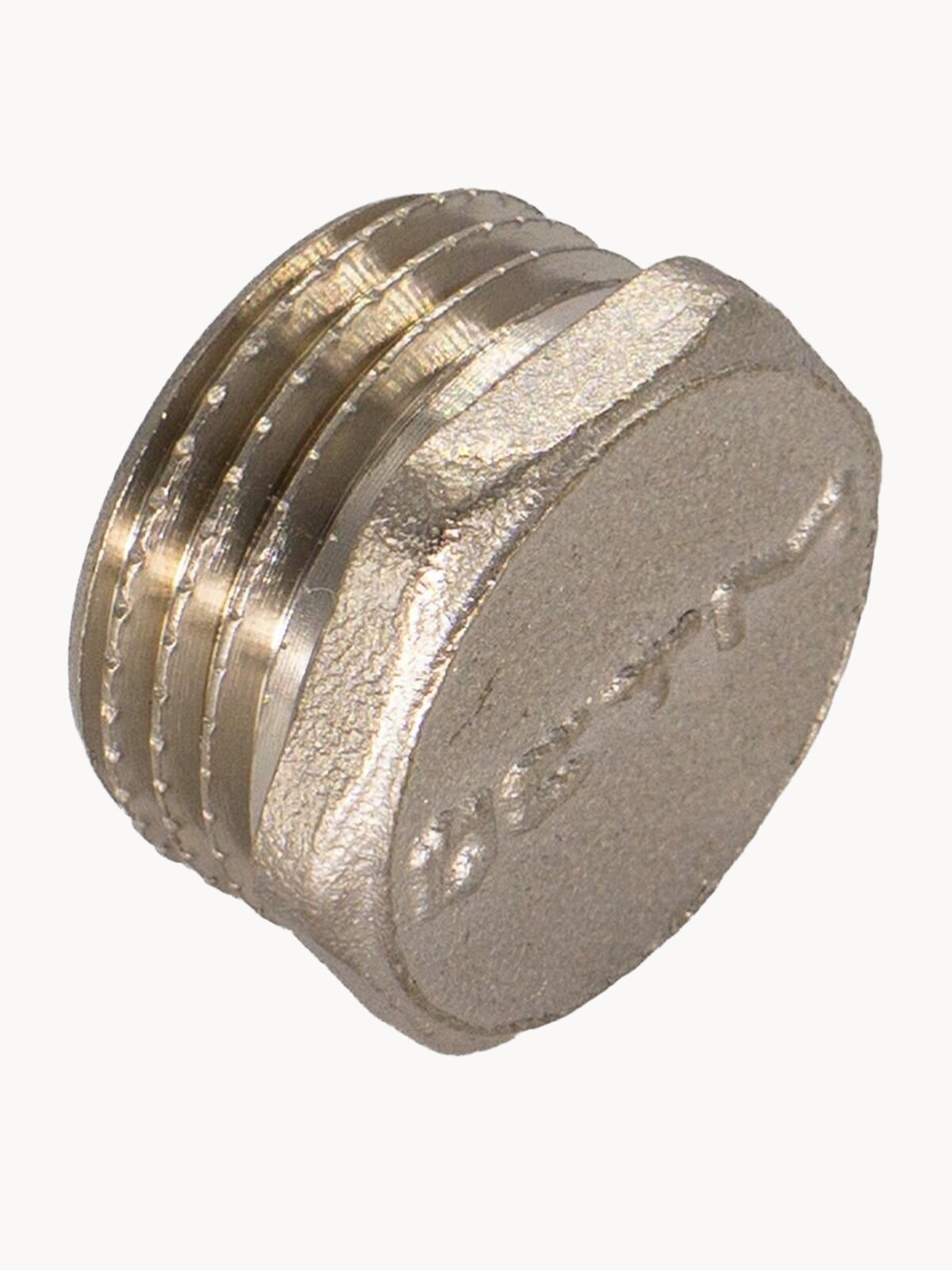 Заглушка СТМ CRCM0012, латунь, никелированная, с наружной резьбой, 1/2"