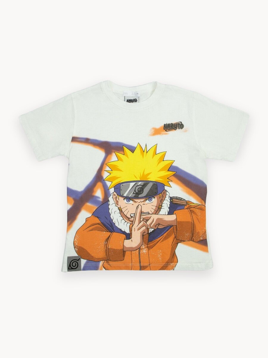 Футболка Zara, размер 122, белый