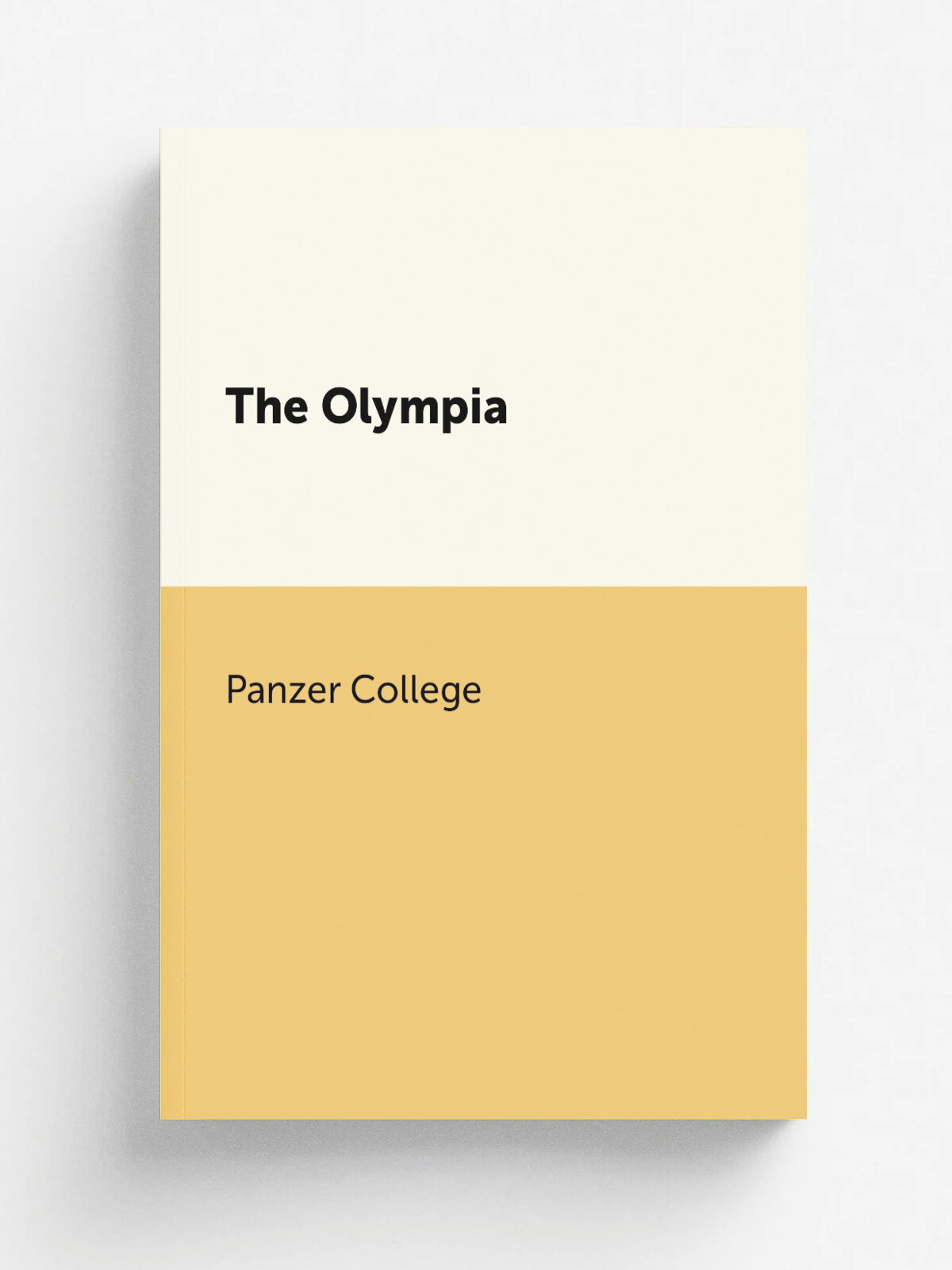 The Olympia | Panzer College | 1945 | Panzer College | Репринт