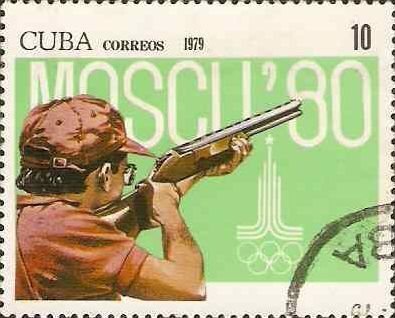( 2413-2418) Набор марок Куба 1979 год (6 марок) "Летние Олимпийские Игры 1980 Москва", Гашеный