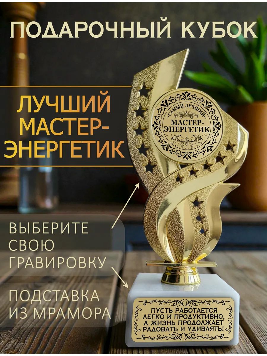Лучший мастер-энергетик кубок подарочный