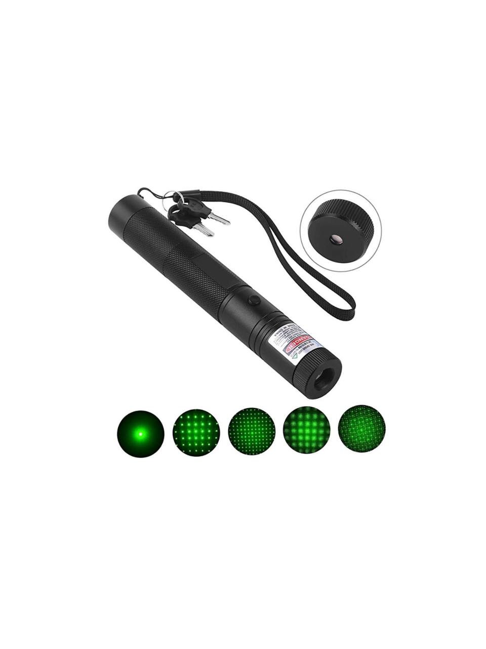 Лазерная указка с зелёным лучом — портативное устройство для презентаций, дальность до 200 м,